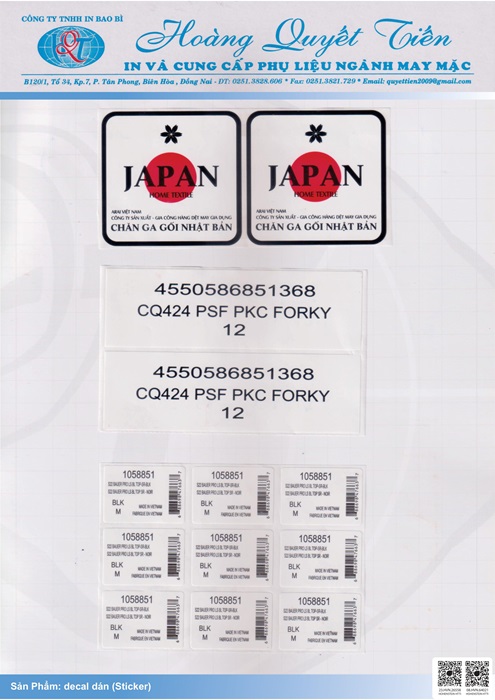 Decal dán