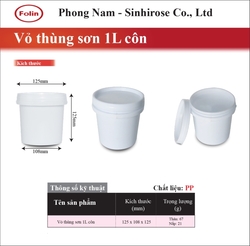 Vỏ thùng sơn 1L côn