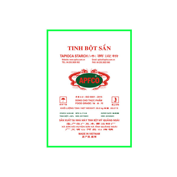 Tinh bột sắn Apfco hai con Rồng