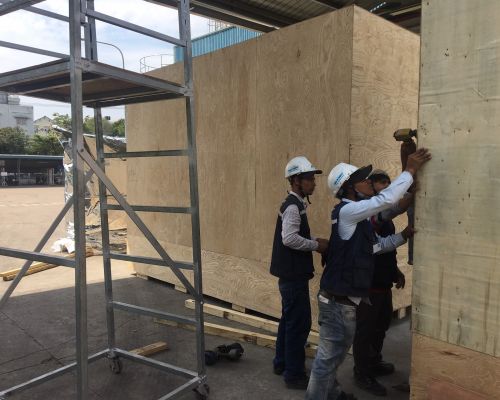 Đóng Pallet gỗ kiện gỗ