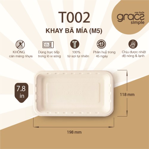 Khay bã mía (M5) T002