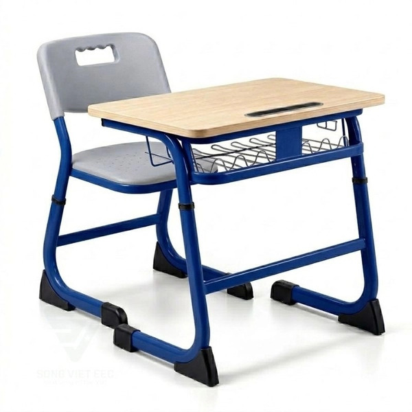 Bộ bàn ghế học sinh 1 chỗ ngồi tăng chính S-study