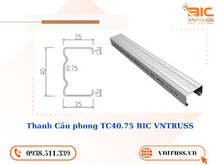 TC4075 – Thanh cầu phong siêu nhẹ chống rỉ BIC VNTRUSS