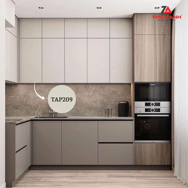 Tấm gỗ PETG-TAP209 xám trắng