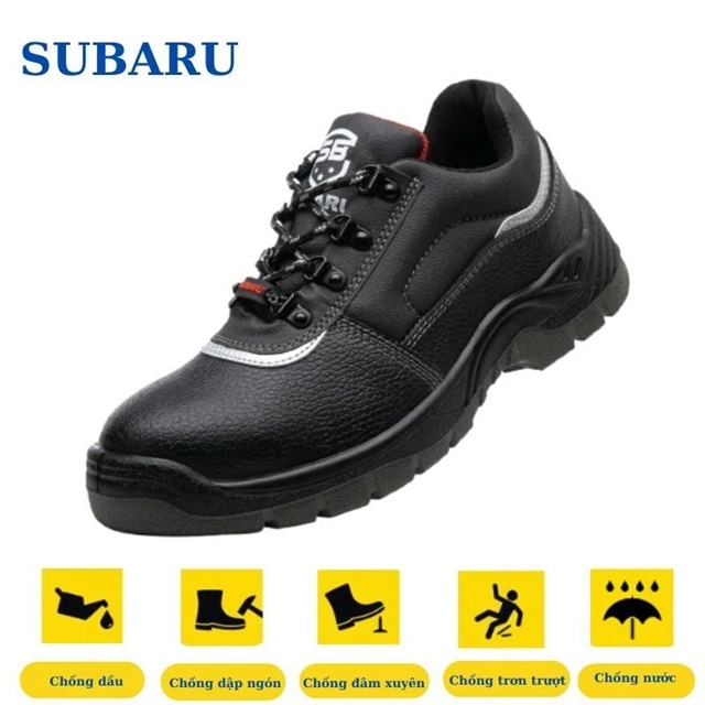 Giày bảo hộ ESD mũi thép da bò chống thấm Subaru SB235