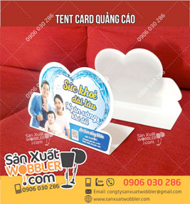 Mẫu Tent card Karofi sức khỏe dài lâu