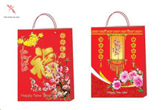 In túi giấy Tết