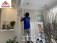 Dịch vụ giặt rèm cửa gia đình