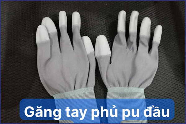 Găng tay phủ PU đầu ngón