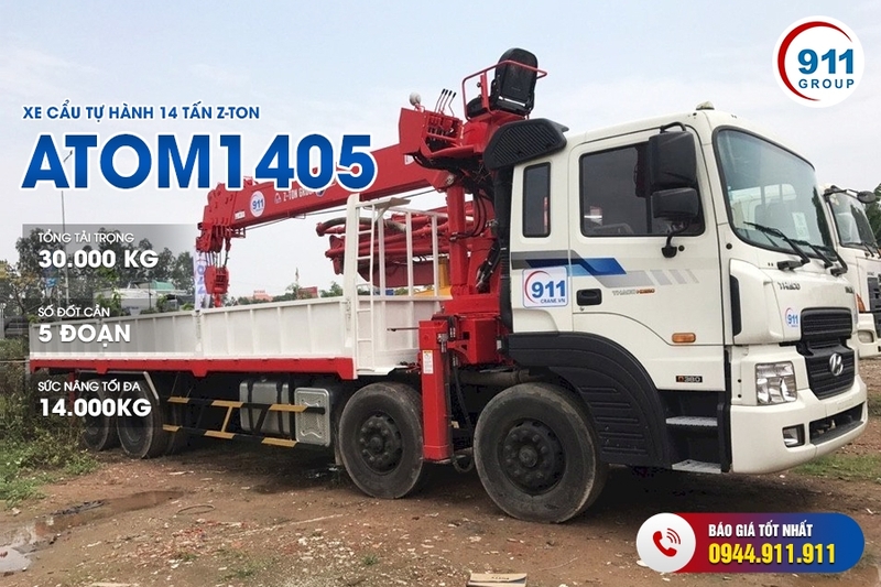 Xe cẩu tự hành 14 tấn Z-Ton - Model Atom 1405