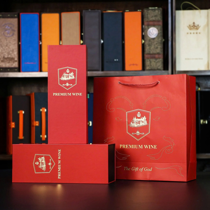 Hộp đựng rượu giấy 1 chai Premium Wine