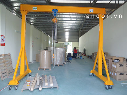 Cổng trục đẩy tay
