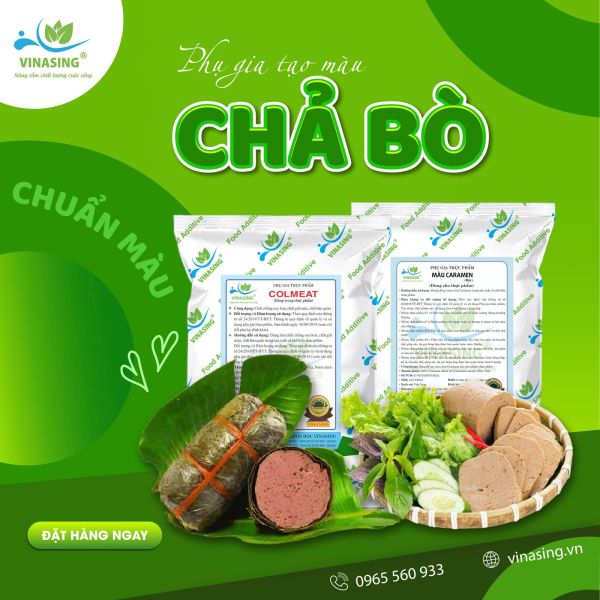 Phụ gia tạo màu cho chả bò