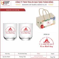 Bộ 2 cốc thủy tinh Việt Tiệp