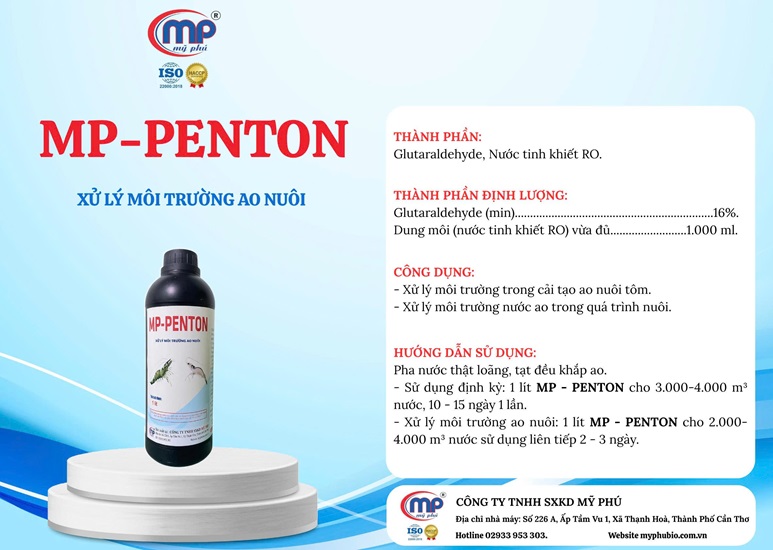 MP-PENTOL Xử lý môi trường ao nuôi