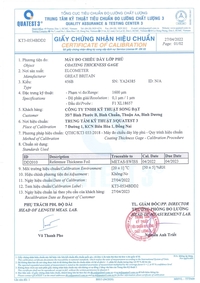 Chứng chỉ chứng nhận