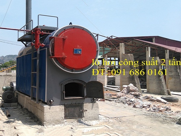 Lò hơi đốt than công suất 2 tấn hơi/giờ