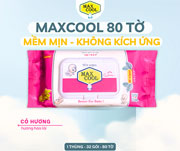 Khăn ướt Max Cool 80 tờ - có hương