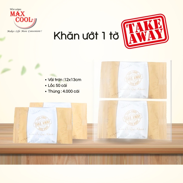 Khăn ướt mini Take Away Max Cool