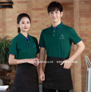 Đồng phục nhà hàng xanh đen