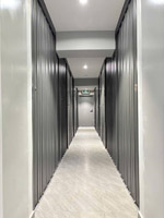 Cửa xếp lá nhôm xám đặc