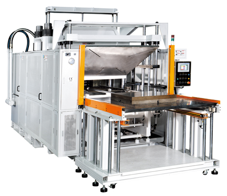 Vacuum Type Rubber Compression Molding Machine(Two-stages Shuttle Three-sides Access)