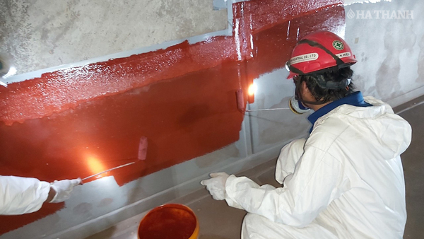 Thi công phủ vữa bên trong thiết bị FGD