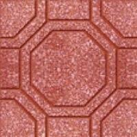 Gạch Terrazzo bát quái đỏ