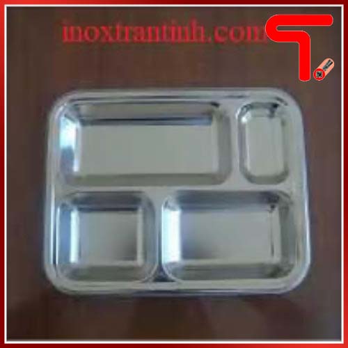 Khay 4 ngăn inox