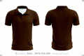 Đồng phục áo thun cổ bẻ nâu