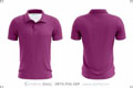 Đồng phục áo thun cổ bẻ tím