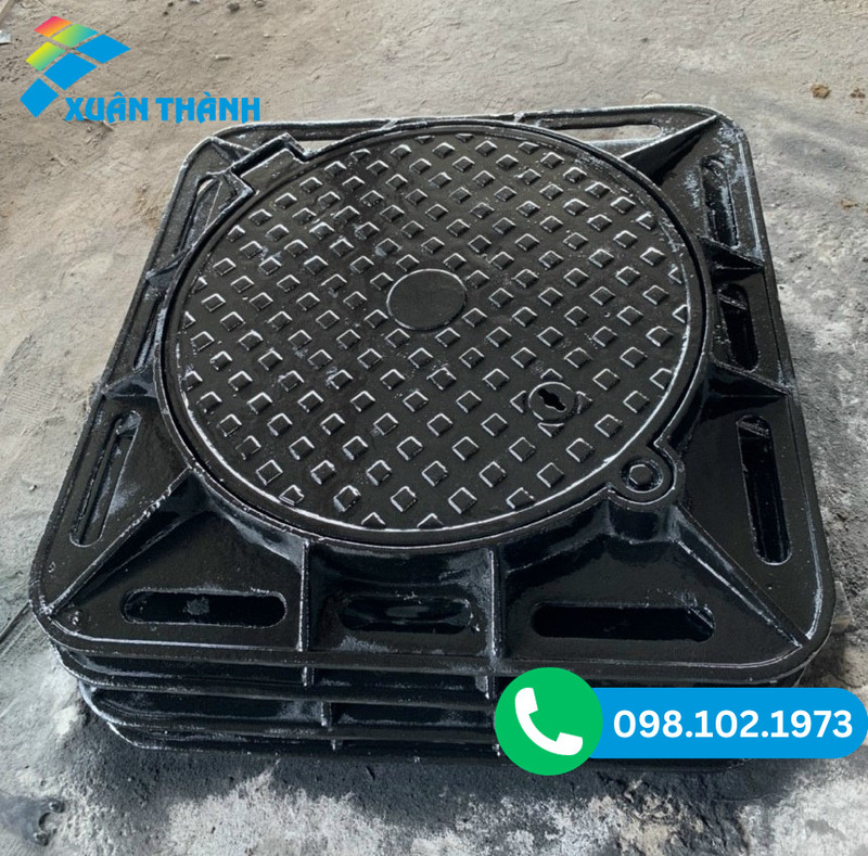 Nắp hố ga khung âm nắp tròn