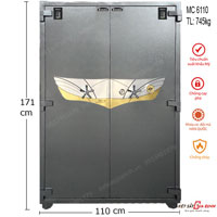 Két sắt hai cửa Samurai MC6115