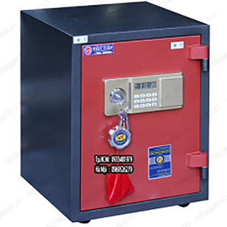 Két sắt màu đỏ Việt Tiệp VC590R khóa cơ