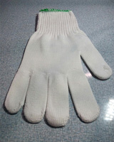 Găng tay sợi màu trắng