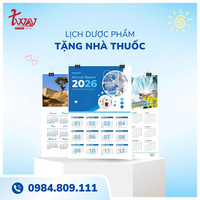 Lịch dược phẩm tặng nhà thuốc