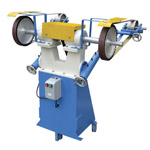 Máy mài dây đai 2 quả lô ngang