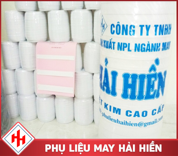 Dây thun dệt đen trắng
