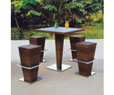 Bàn ghế bả nhựa giả mây HTT 413