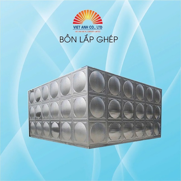 Bồn lắp ghép inox theo yêu cầu