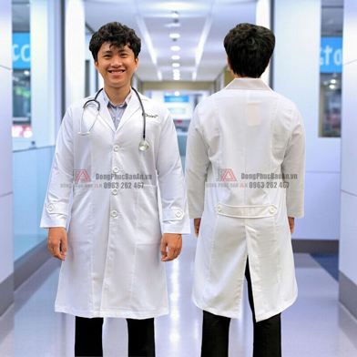 Áo blouse bác sĩ cao cấp