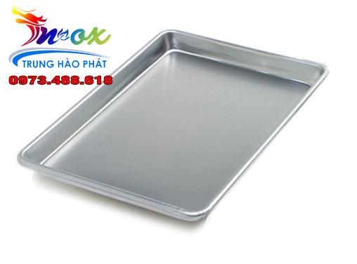 Khay inox hình chữ nhật