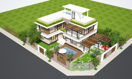 Thiết kế nhà phố biệt thự