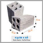Gạch block 4 chỗ