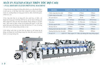 Máy in Flexo (chạy tròn tốc độ cao)