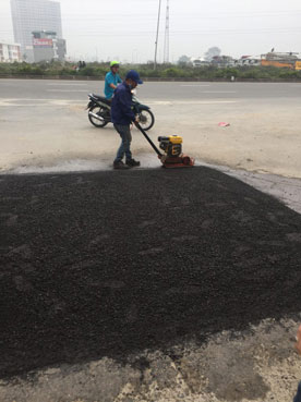 Thi công vật liệu carboncor asphalt