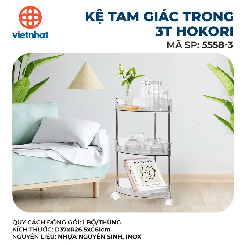 Kệ tam giác trong 3T Hokori 5558-3