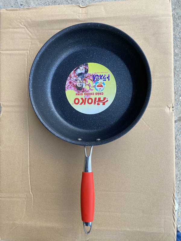 Chảo inox đáy từ liền khối 30cm Hioko