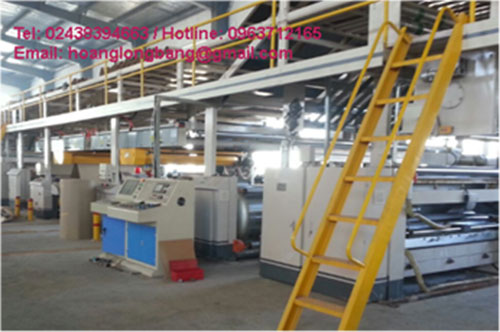 Máy móc sản xuất thùng các tông sóng