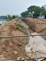 Thi công bờ kè